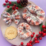 Blush Gingerbread Velvet Scrunchie