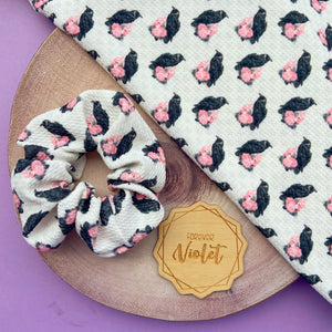 Blush Raven Scrunchie