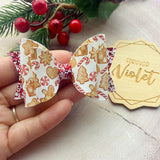 Cookies & Candy Canes Bow