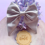 Pale Lilac Satin Power Bow