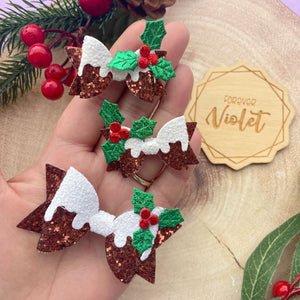 Christmas Pudding Bows