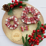 Christmas Tartan Scrunchies