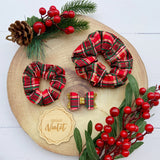 Christmas Tartan Scrunchies